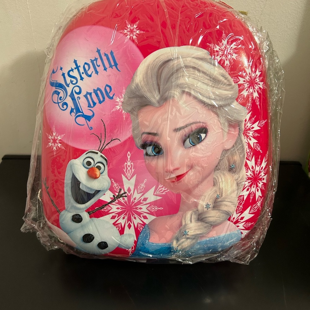 Disney Cartoon Backpack Frozen Kids Cute Hard Shell Waterproof High Capacity